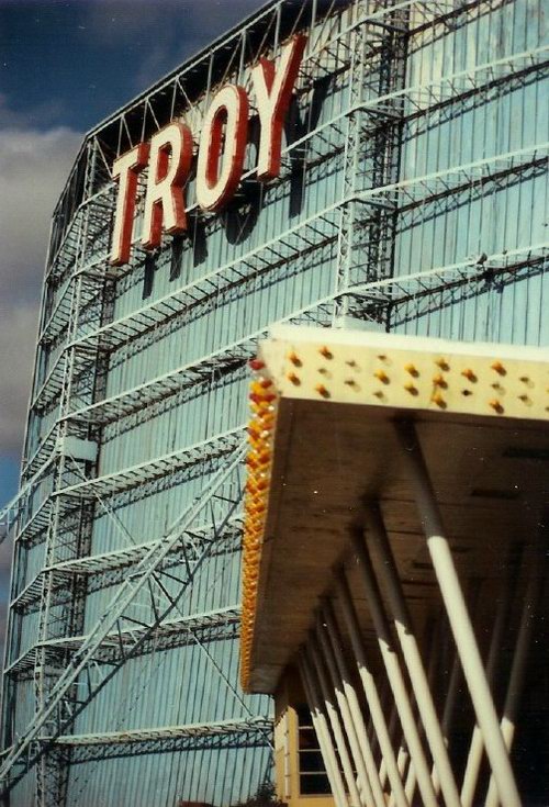 Troy Drive-In Theatre - Screen And Awning From Jim (newer photo)
